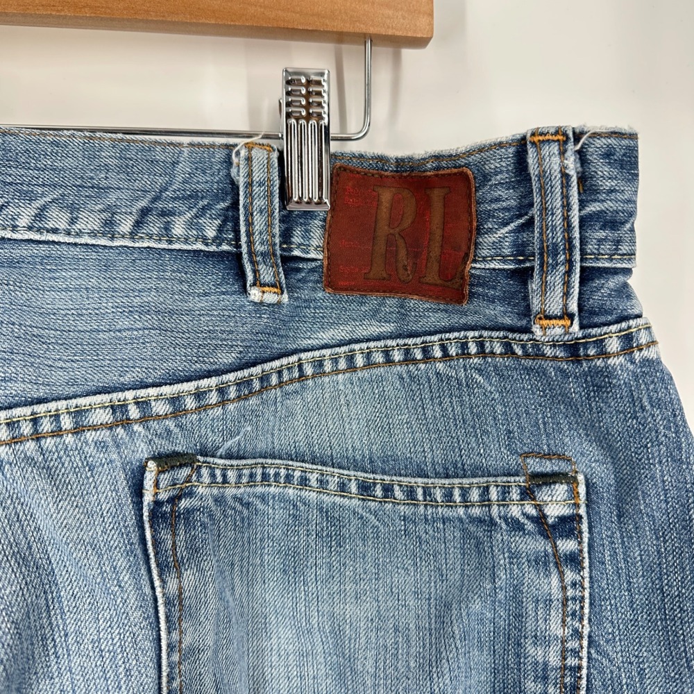 Polo Jeans Company‎ Thompson Loose Fit Mens Blue Denim Jeans 40x30 Skater Pipe - Picture 8 of 14